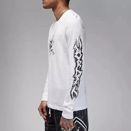 Nike Long Sleeve Cotton T-shirt with Logo