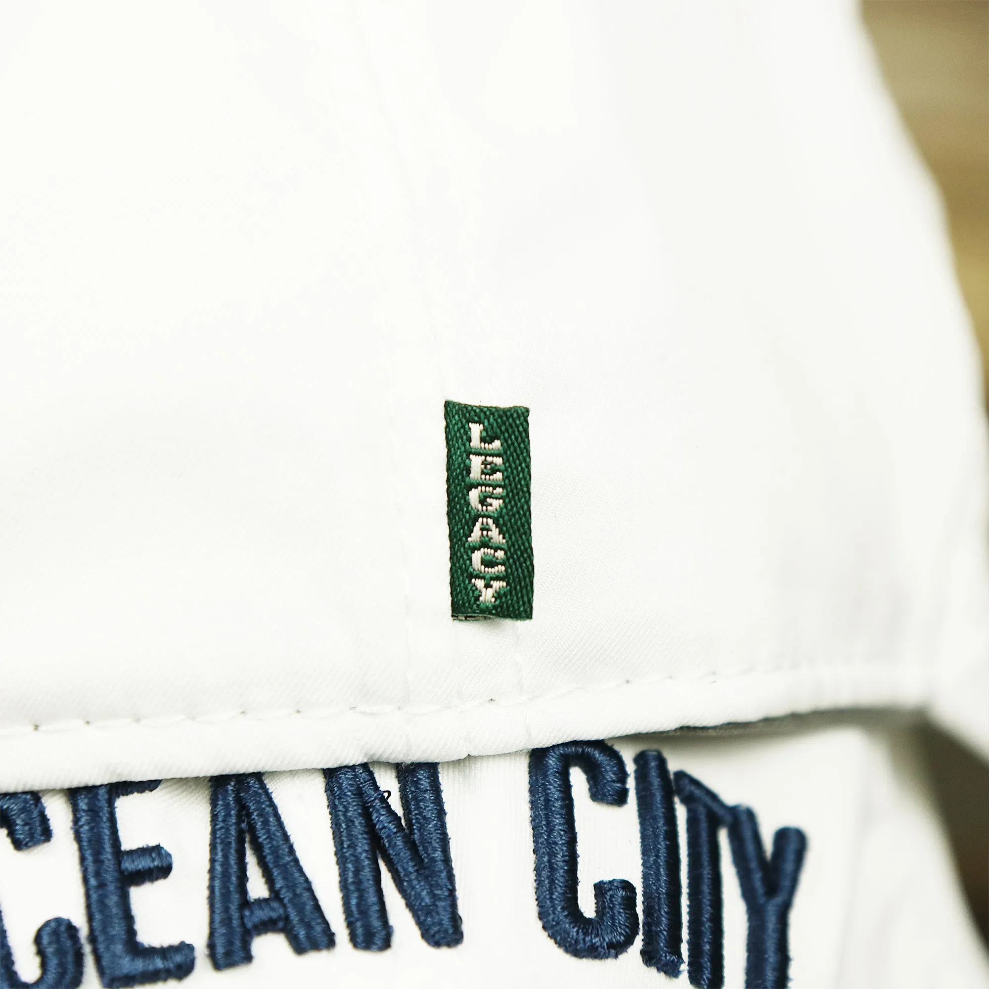 Ocean City New Jersey Crossed Oars Logo Dad Hat - White Dad Hat