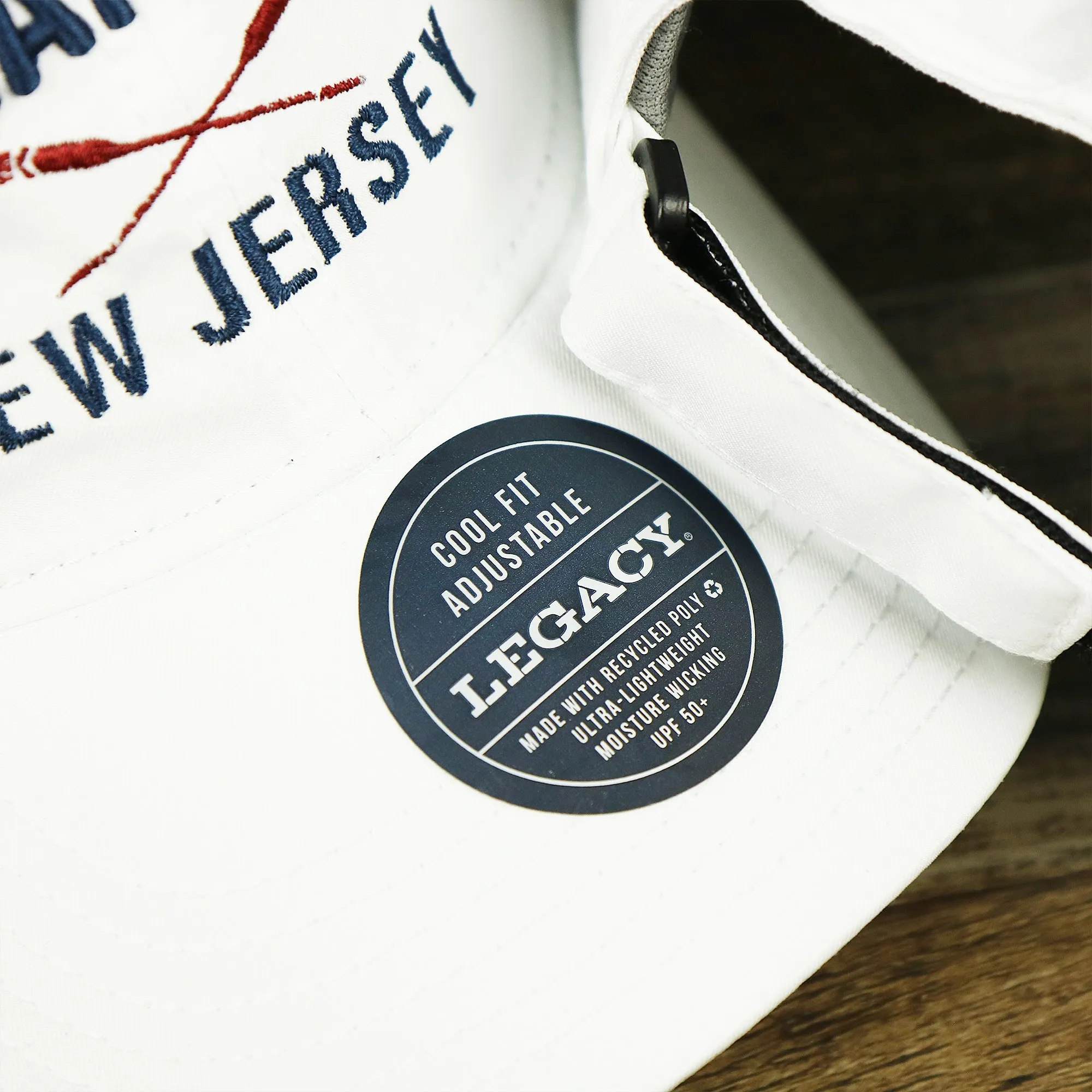 Ocean City New Jersey Crossed Oars Logo Dad Hat - White Dad Hat