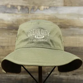 Ocean City New Jersey Hat | Moss Green Bucket Hat - Shop Now