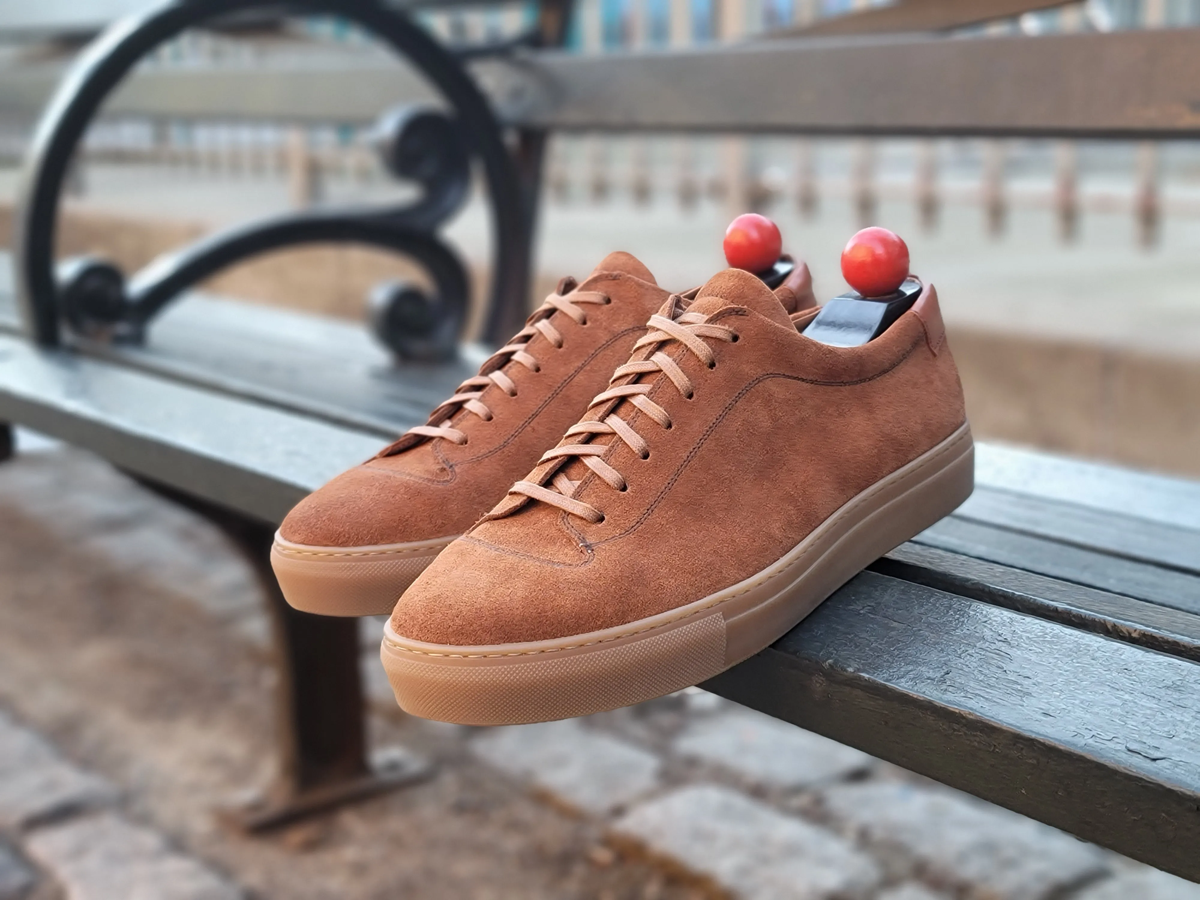 Olympia - Cumin Suede / Gum Sole - Search Engine Optimization (SEO) Result: Suede Cumin Olympia Sneakers with Gum Sole.