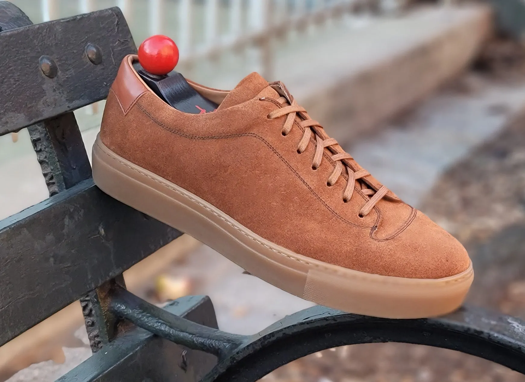 Olympia - Cumin Suede / Gum Sole - Search Engine Optimization (SEO) Result: Suede Cumin Olympia Sneakers with Gum Sole.