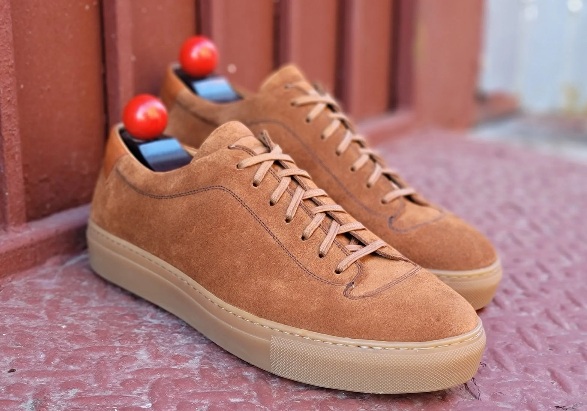 Olympia - Cumin Suede / Gum Sole - Search Engine Optimization (SEO) Result: Suede Cumin Olympia Sneakers with Gum Sole.