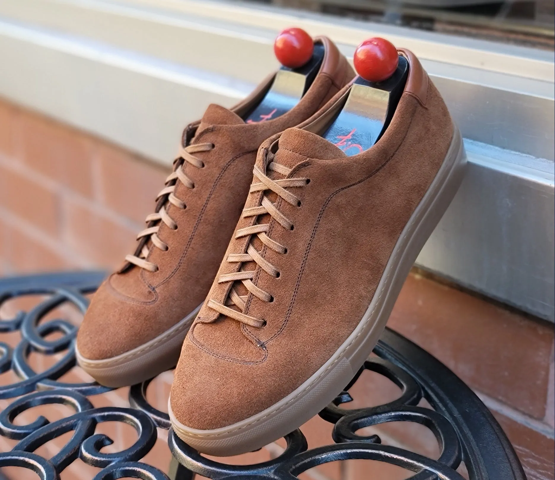 Olympia - Cumin Suede / Gum Sole - Search Engine Optimization (SEO) Result: Suede Cumin Olympia Sneakers with Gum Sole.