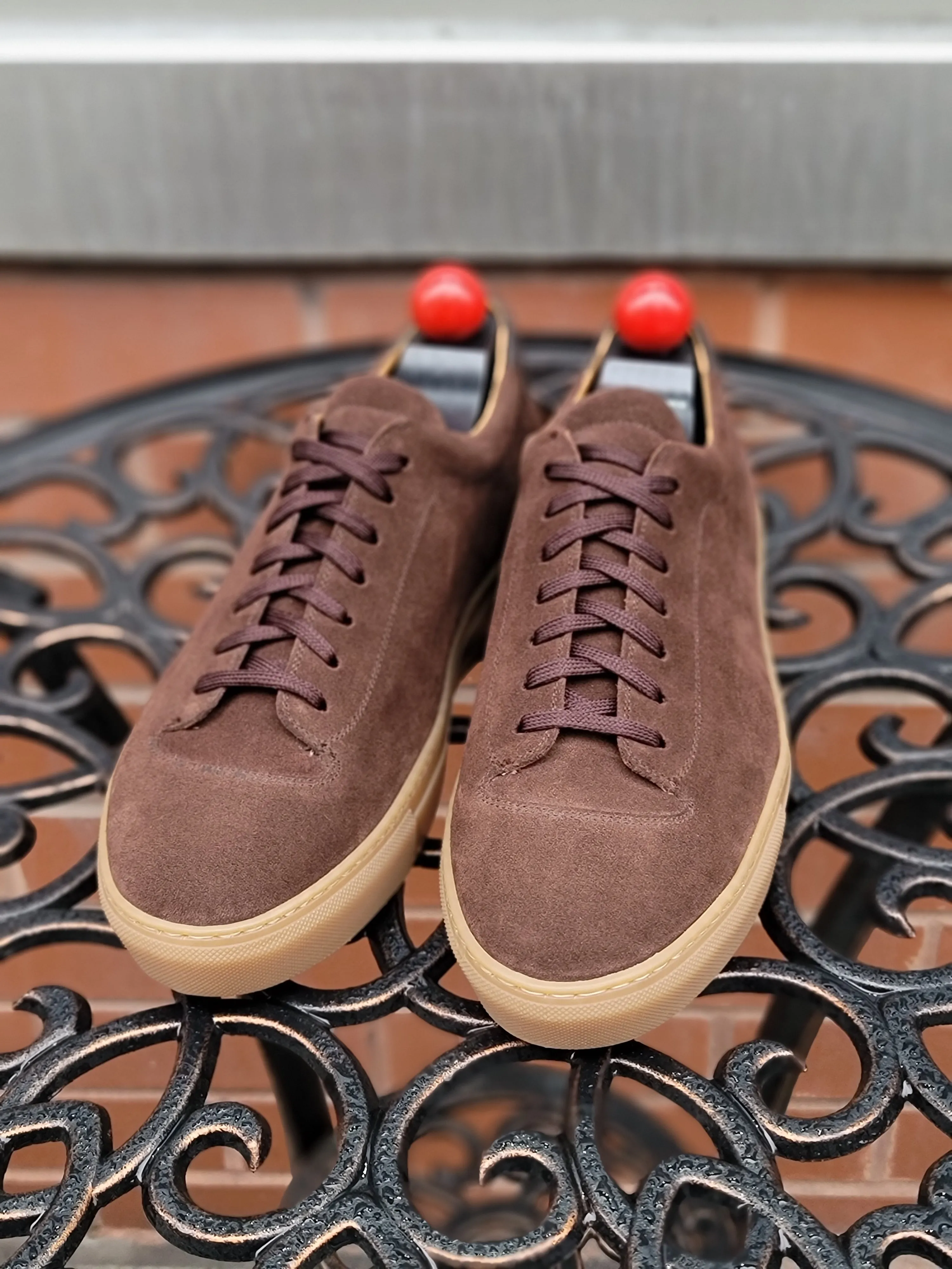 Olympia Mocha Suede Gum Sole sneakers