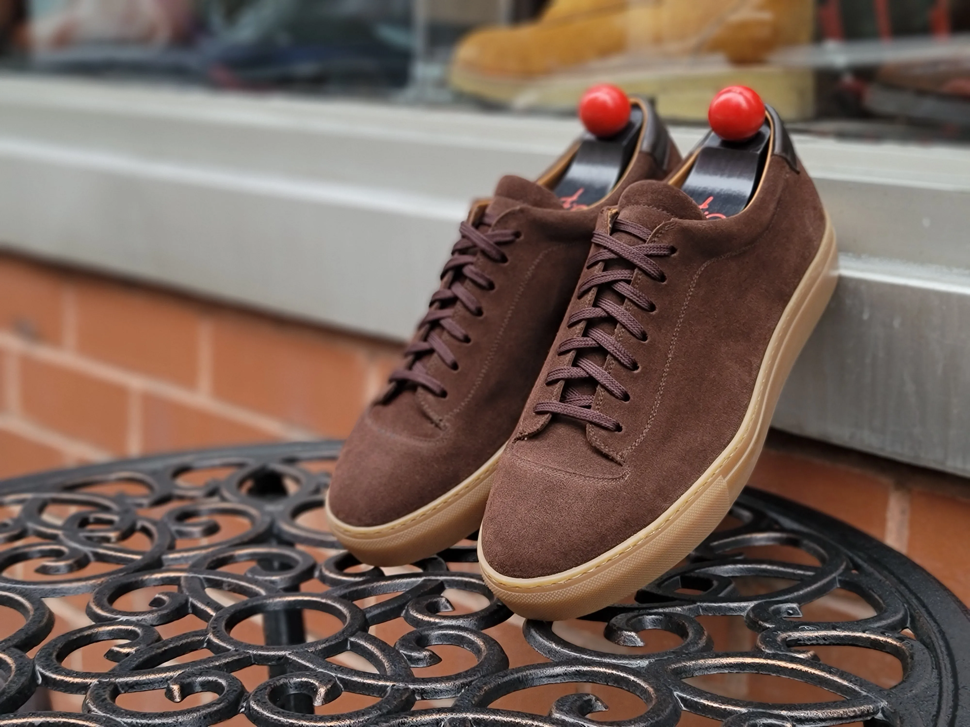 Olympia Mocha Suede Gum Sole sneakers