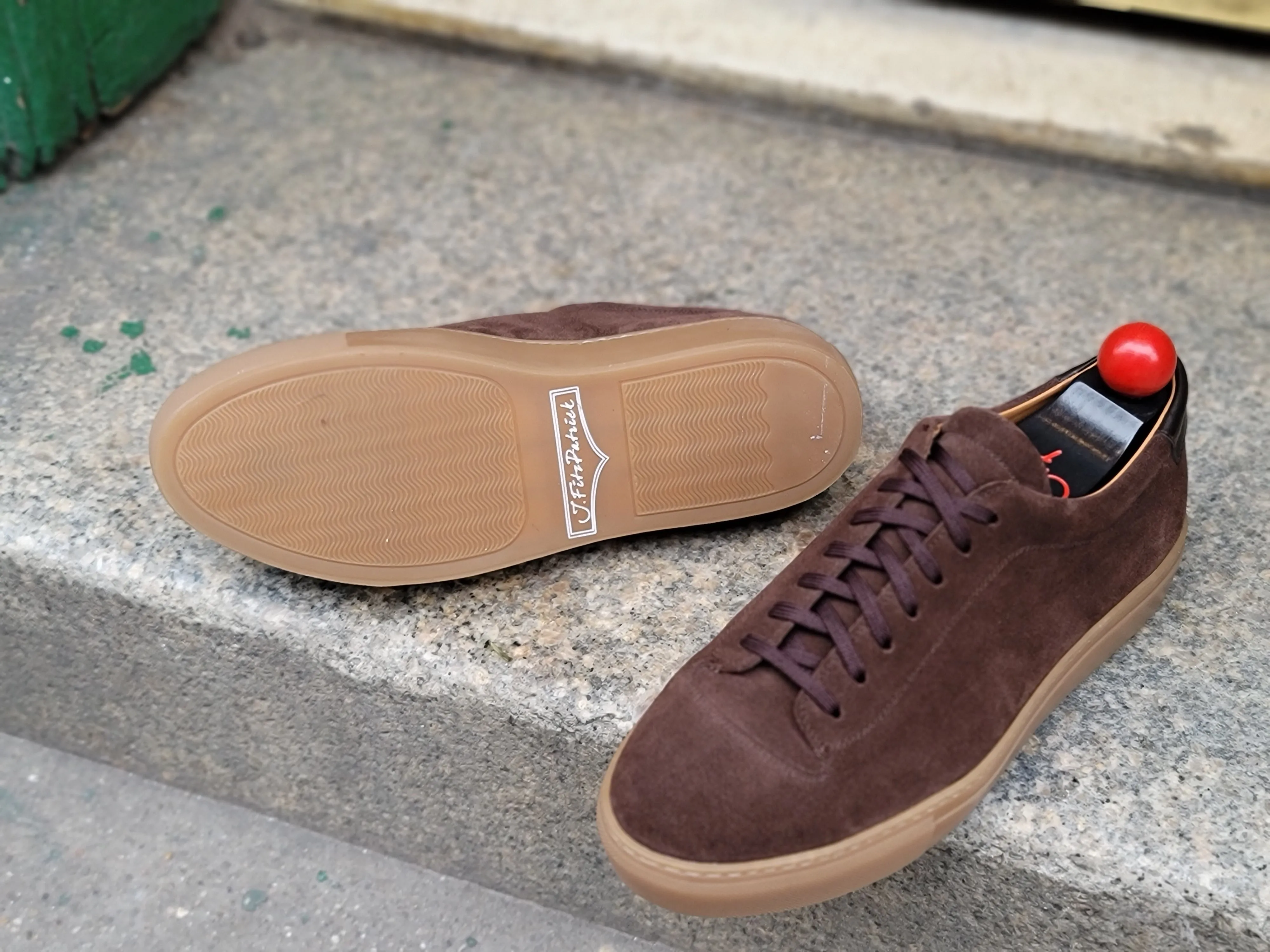 Olympia Mocha Suede Gum Sole sneakers