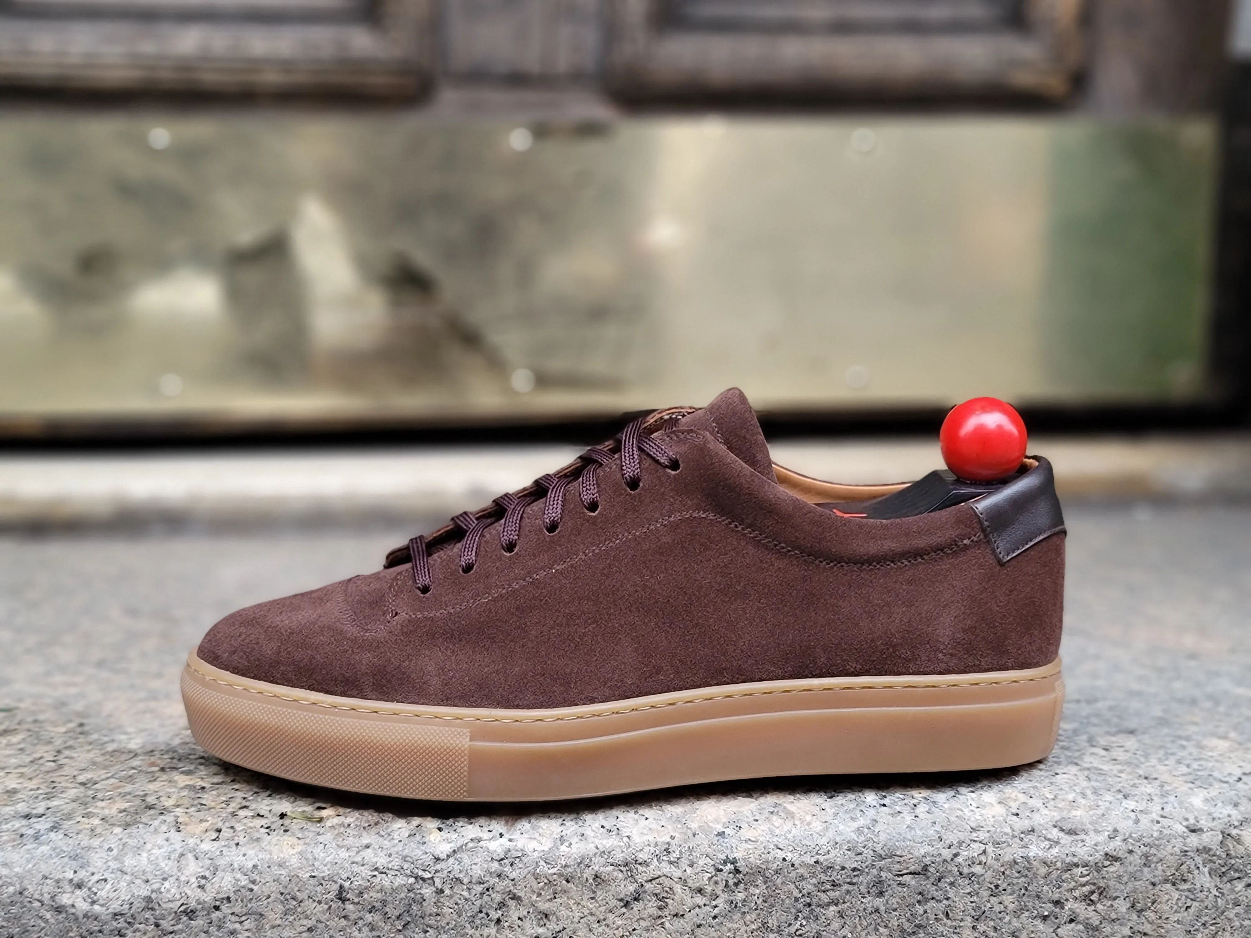 Olympia Mocha Suede Gum Sole sneakers