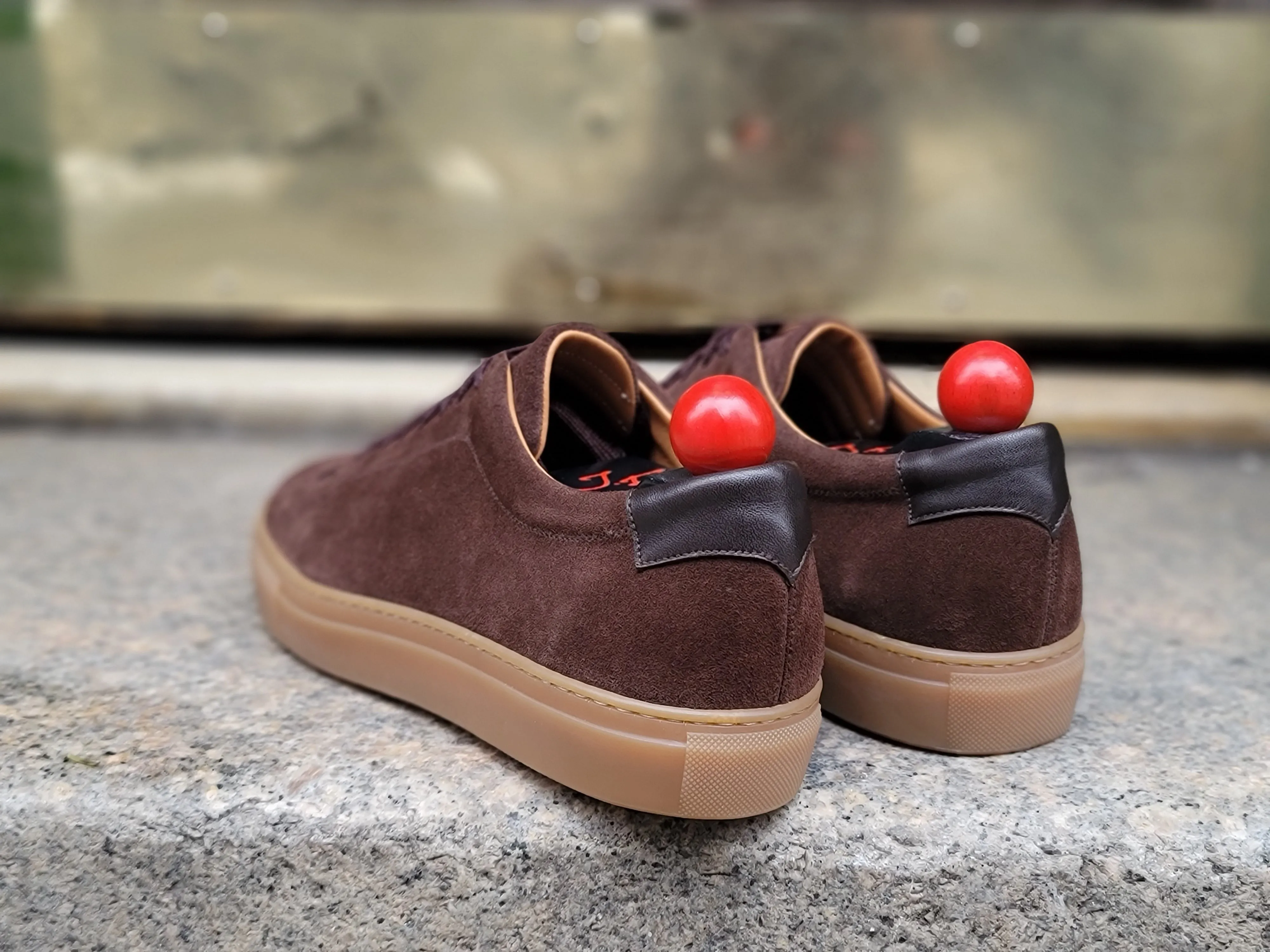 Olympia Mocha Suede Gum Sole sneakers