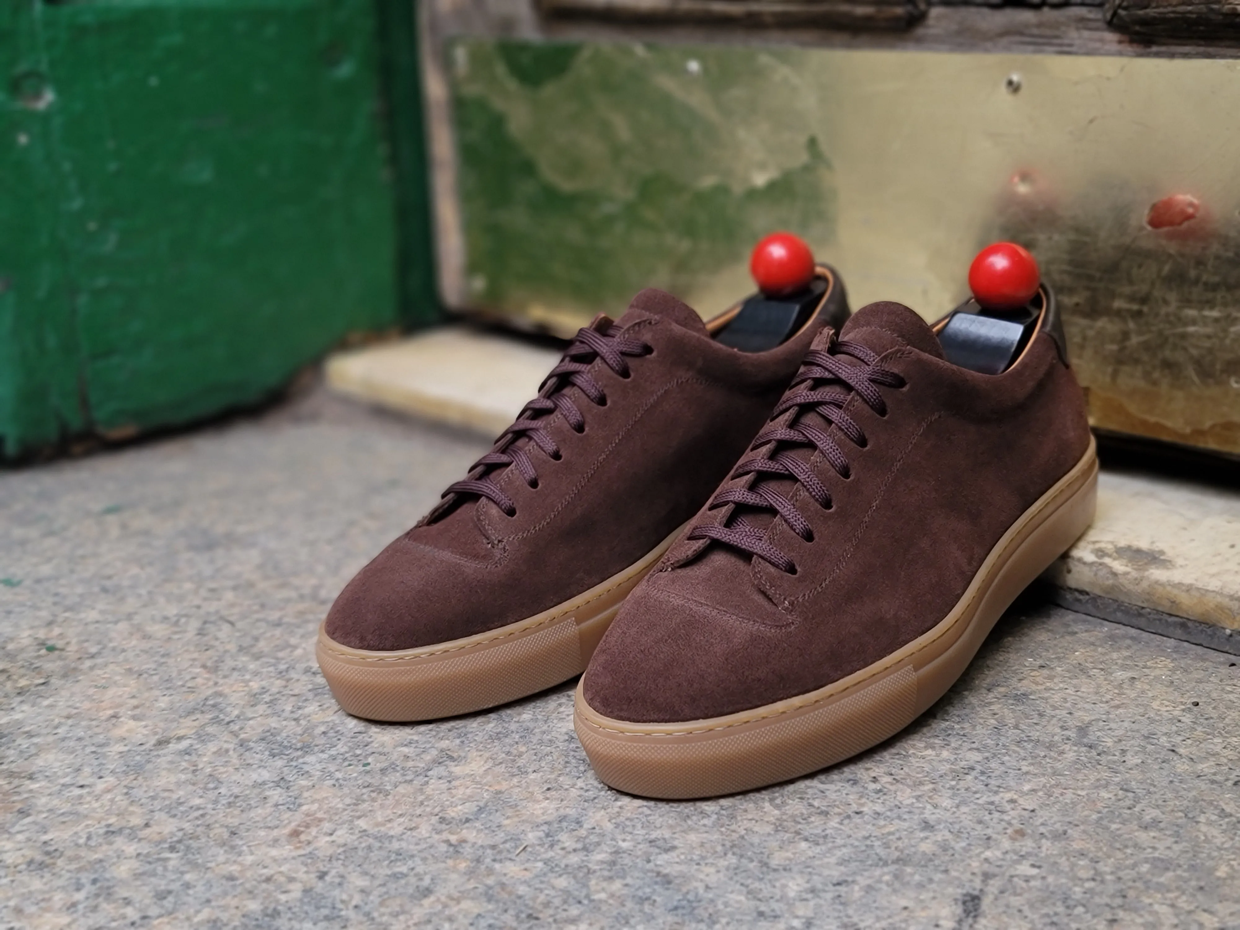 Olympia Mocha Suede Gum Sole sneakers