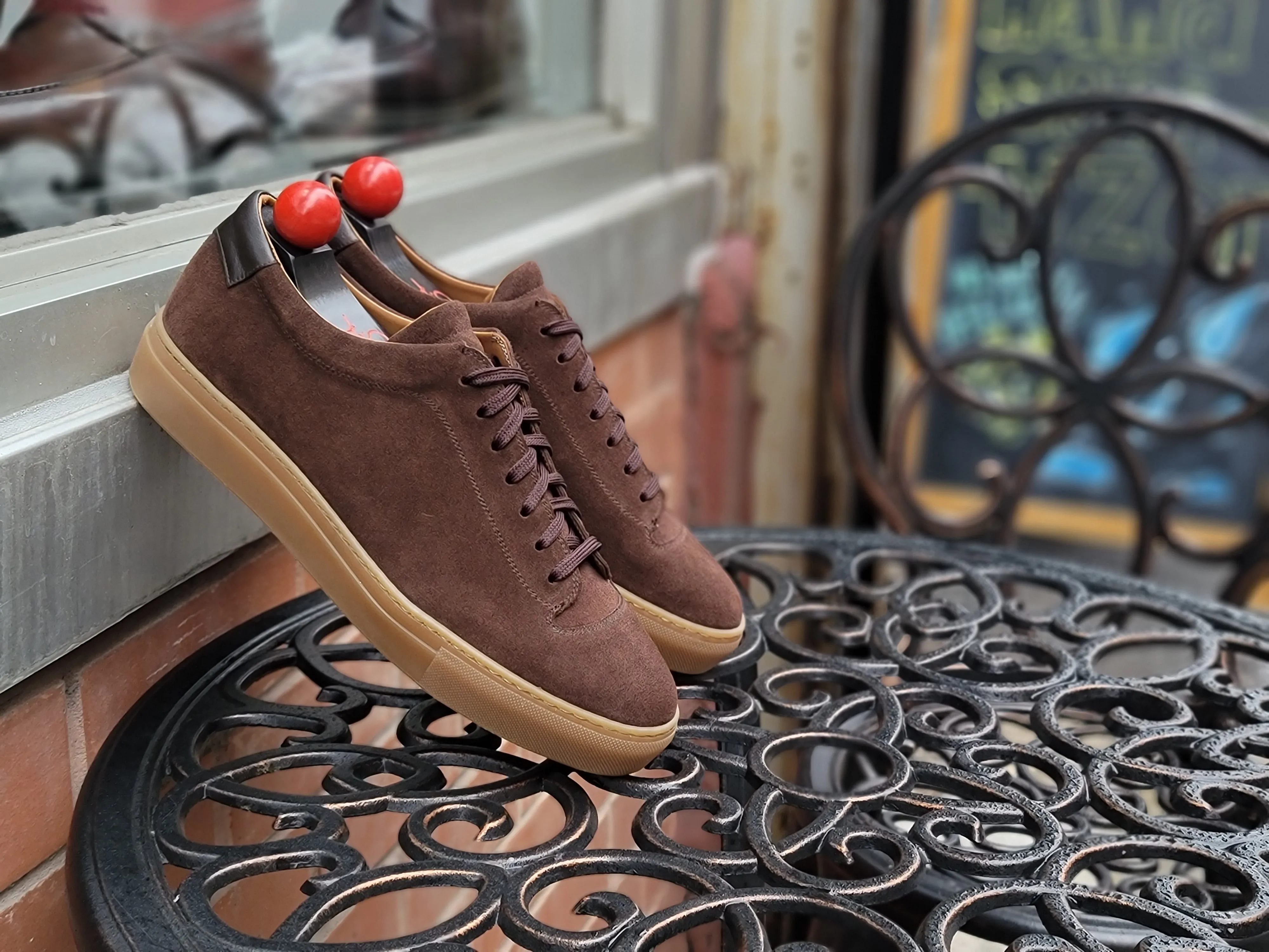 Olympia Mocha Suede Gum Sole sneakers