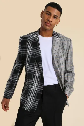 Oversized Spliced Blazer