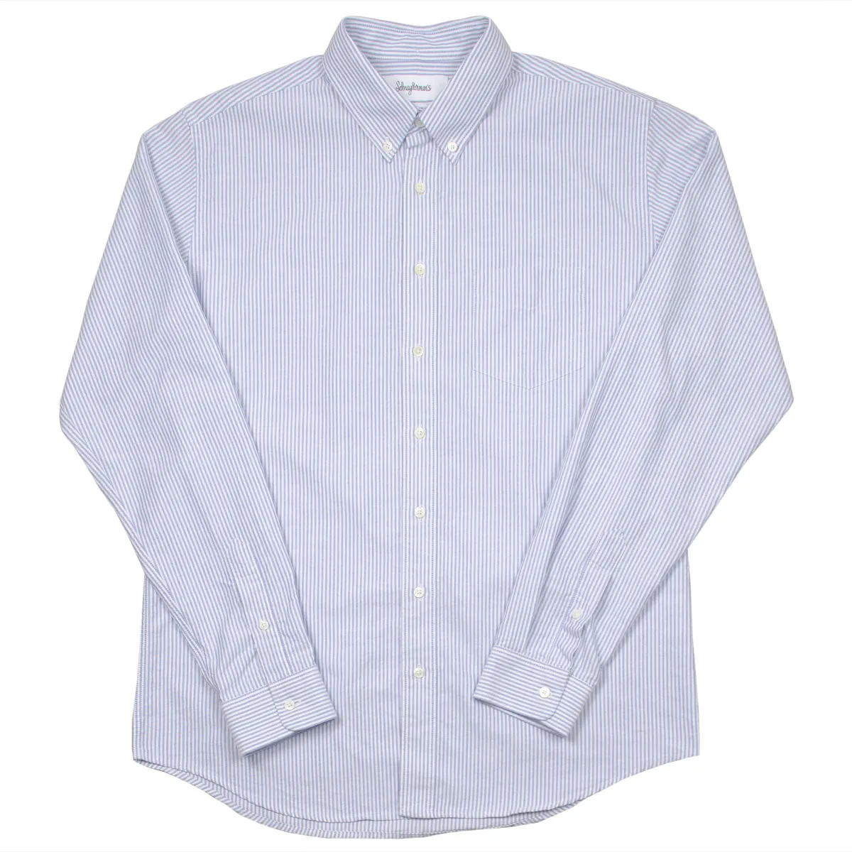 Oxford Shirt Regular Stripe - Blue & White by Schnayderman's