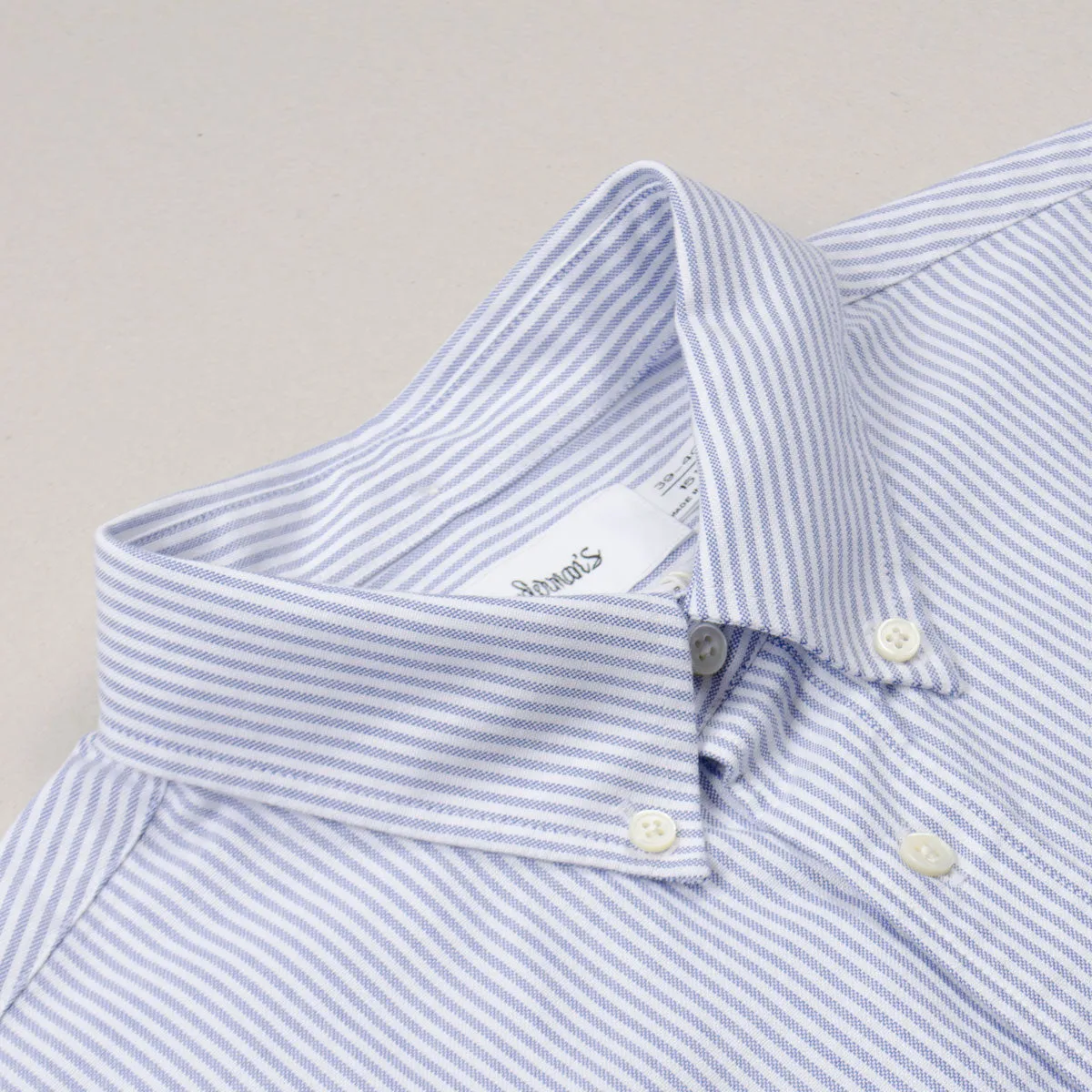 Oxford Shirt Regular Stripe - Blue & White by Schnayderman's