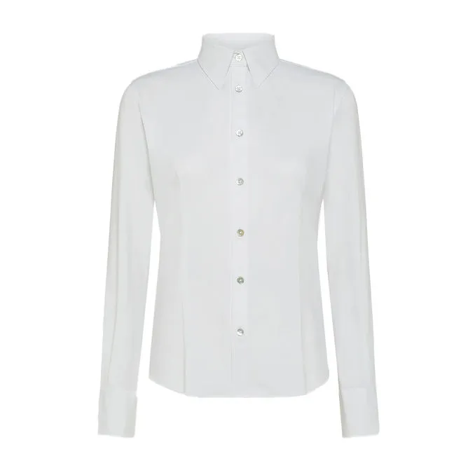 Oxford White Slim Fit Women's Shirt