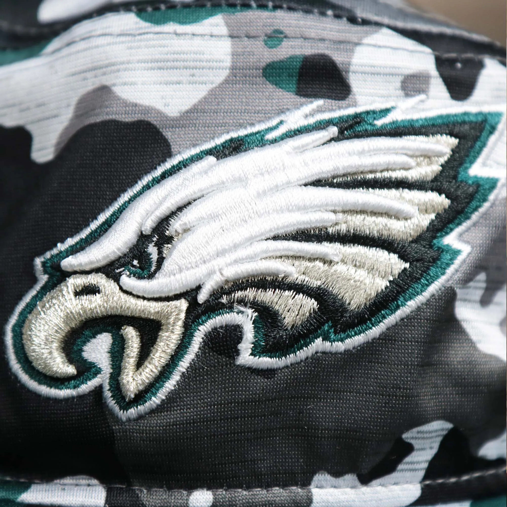 Philadelphia Eagles NFL Summer Training Camp 2022 Camo Bucket Hat | Midnight Green Hat