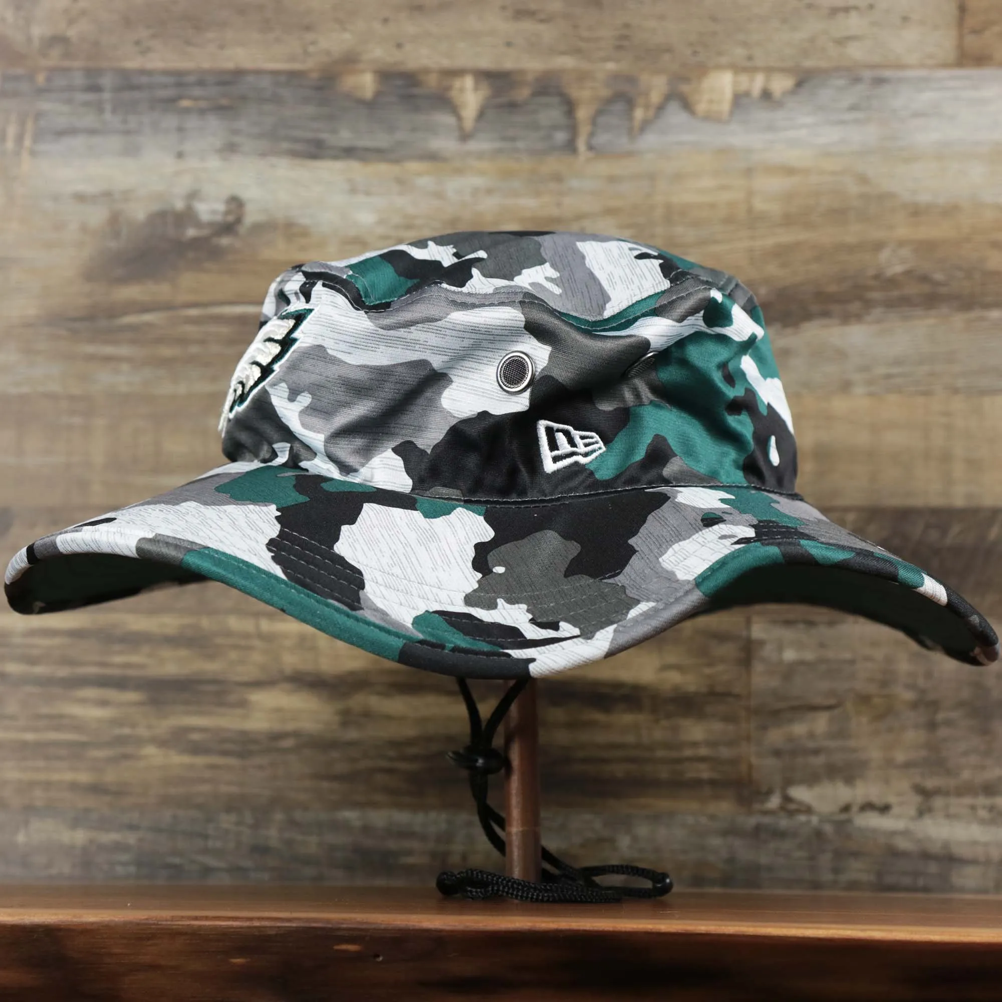 Philadelphia Eagles NFL Summer Training Camp 2022 Camo Bucket Hat | Midnight Green Hat