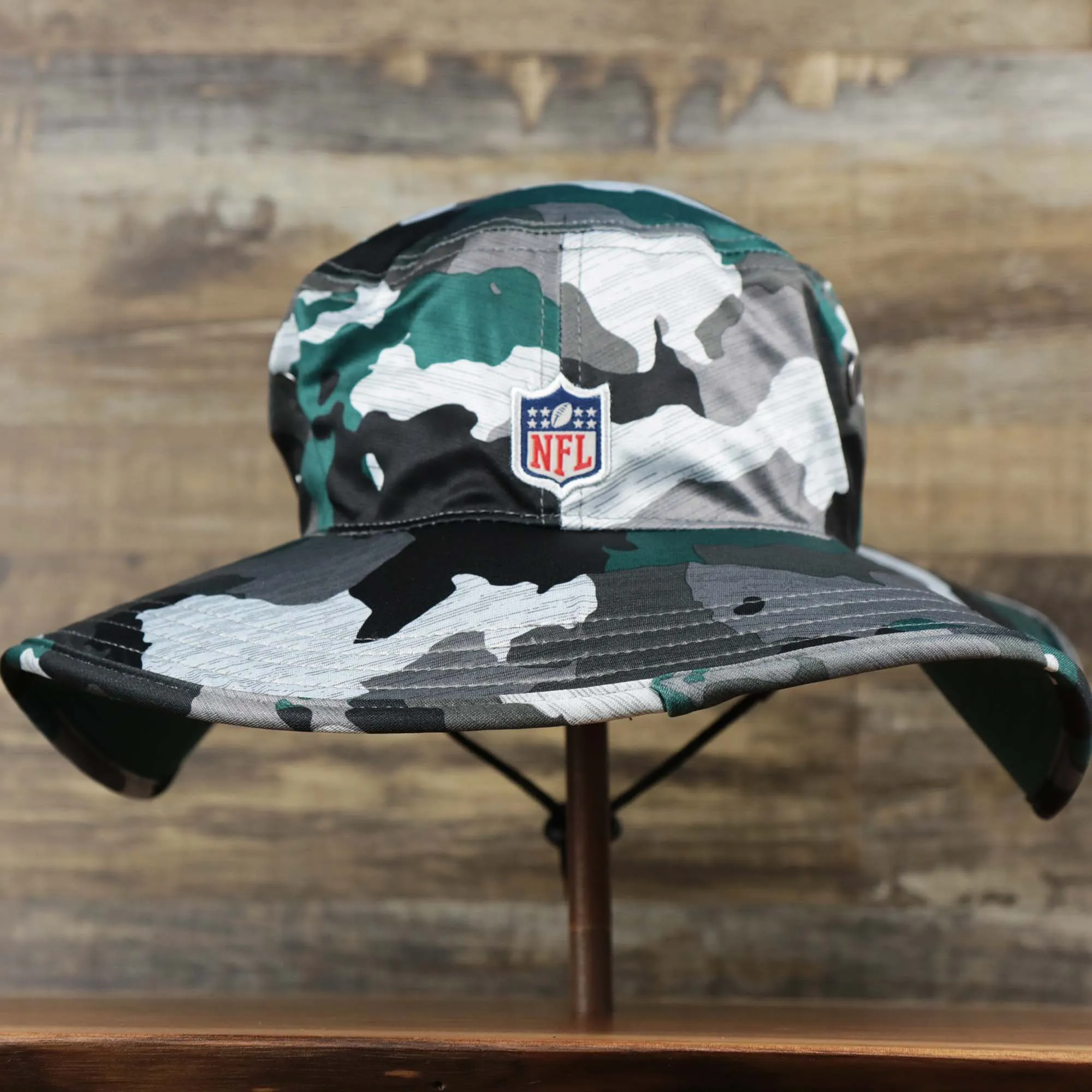 Philadelphia Eagles NFL Summer Training Camp 2022 Camo Bucket Hat | Midnight Green Hat