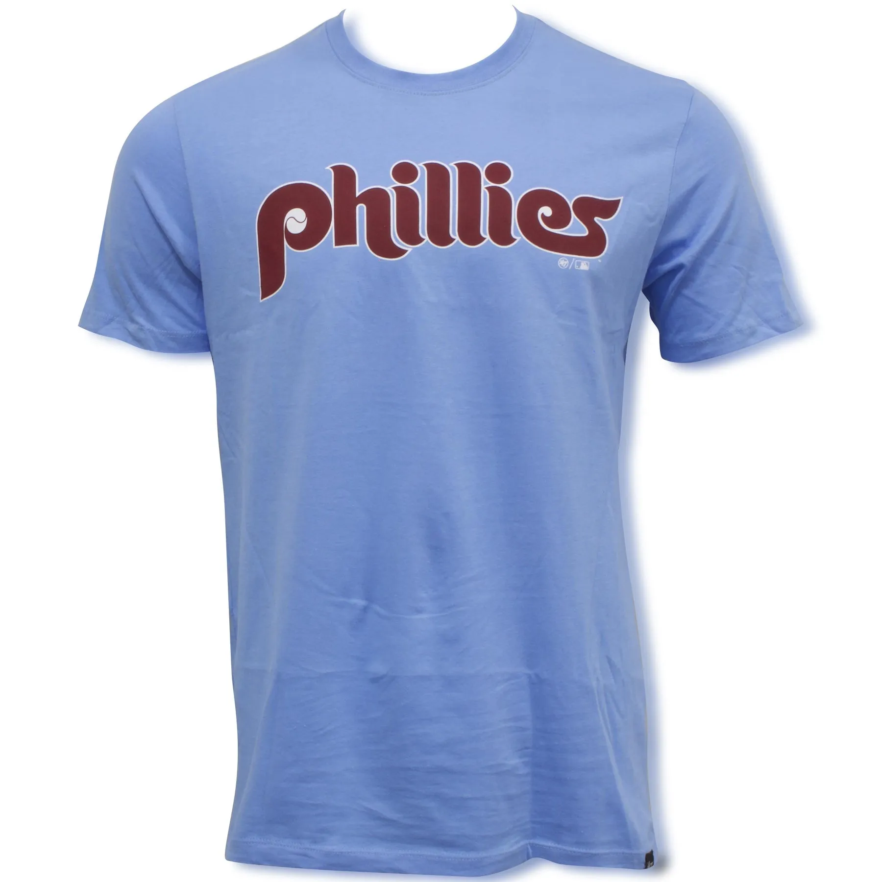 Philadelphia Phillies Wordmark Light Blue T-Shirt.