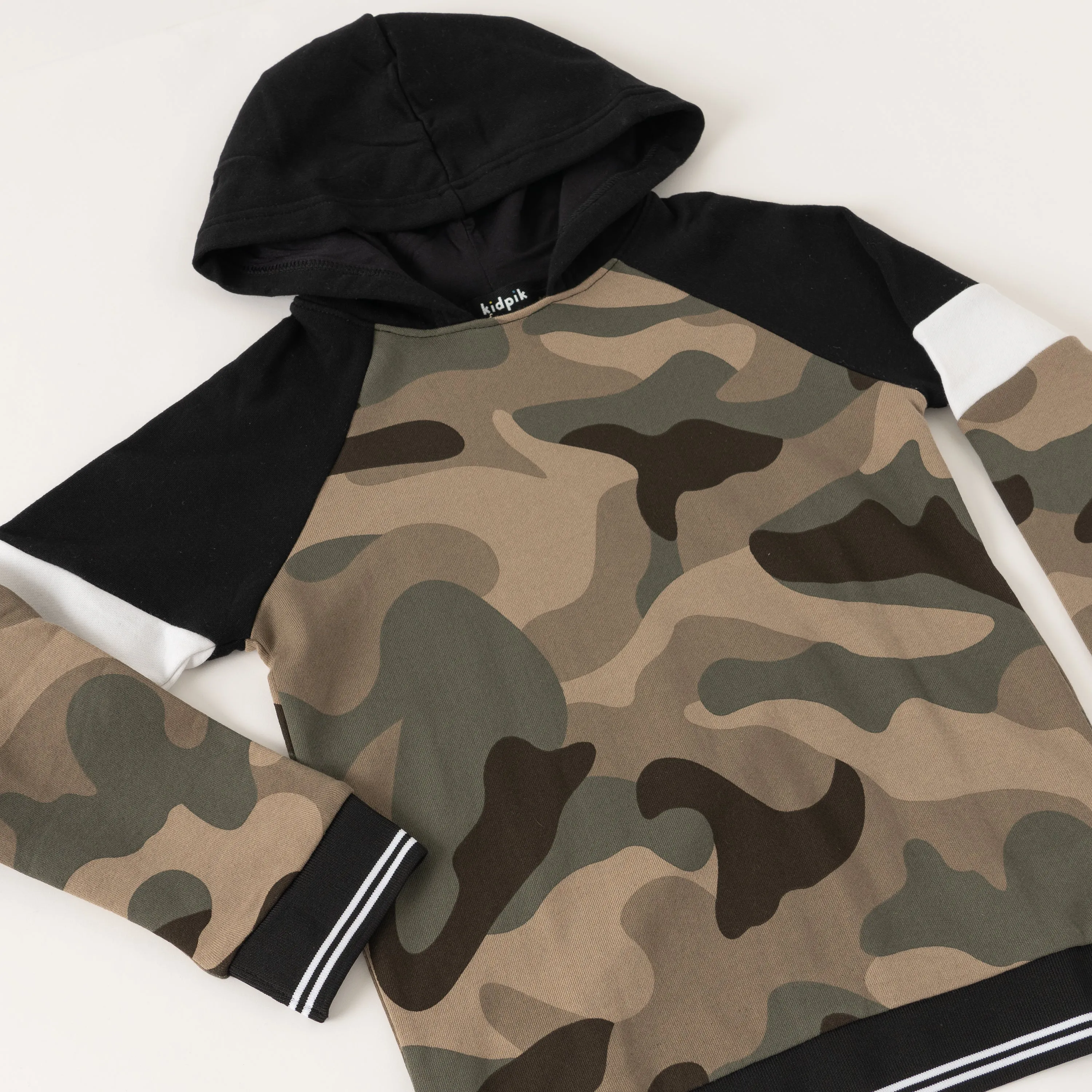 Pieced Camo Hoodie