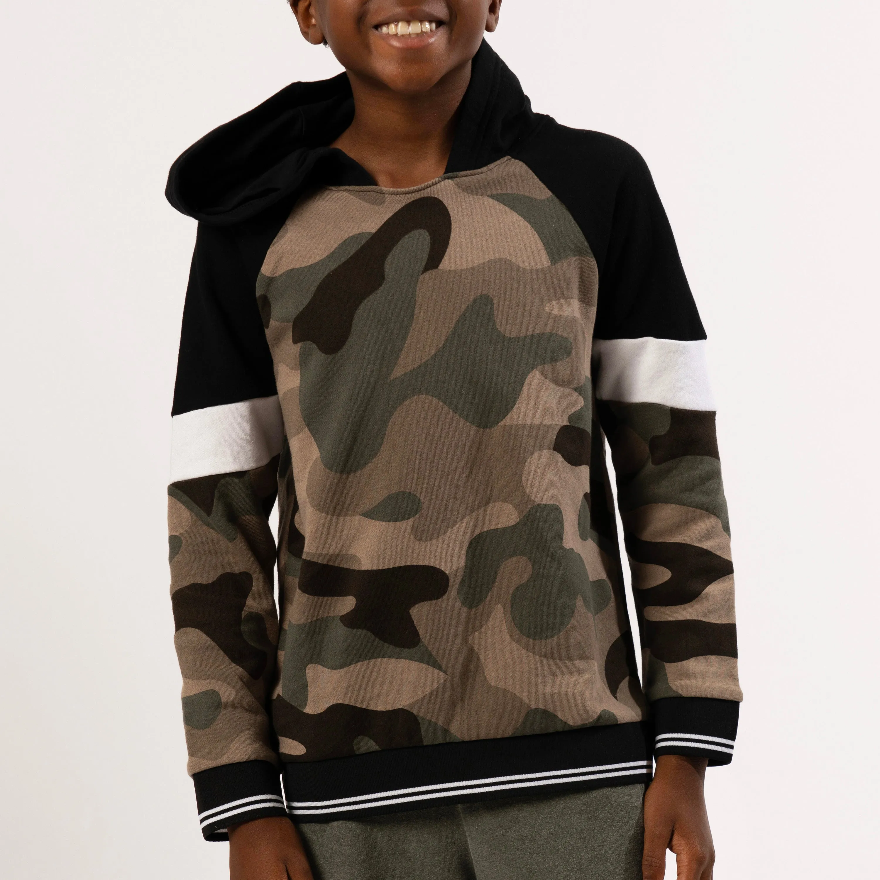 Pieced Camo Hoodie