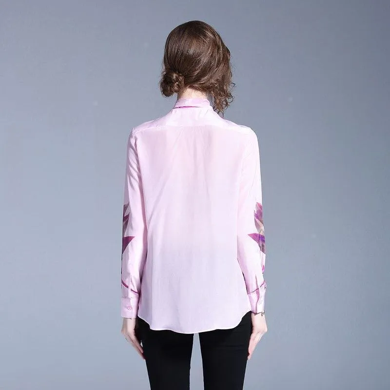 Pink Bow Tie Blouse