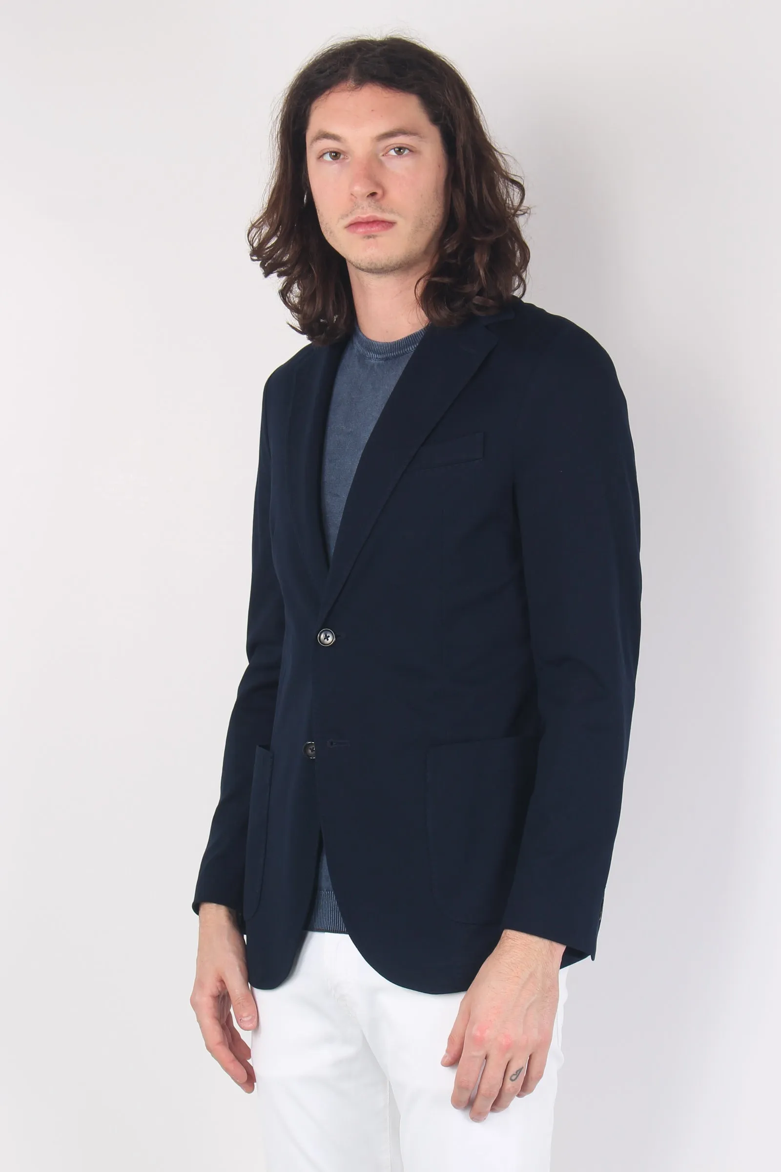 Piquet Premium Navy Blue Jacket