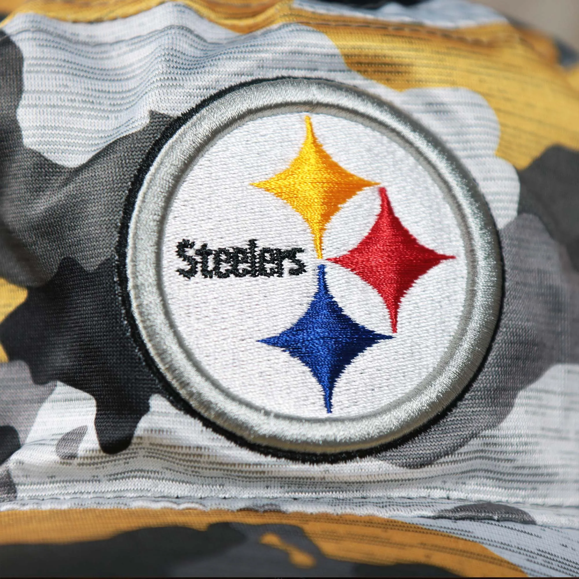 Pittsburgh Steelers 2022 Summer Training Camp Camo Bucket Hat, Yellow