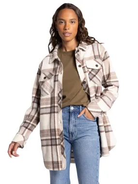 PLAID FLEECE MADELEINE JACKET