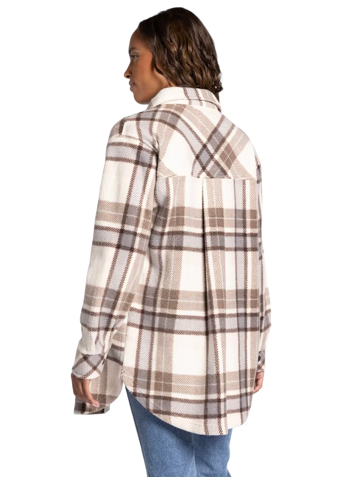 PLAID FLEECE MADELEINE JACKET