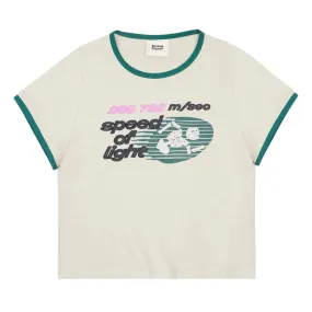 Planet Speed Of Light Baby T Shirt - Bone White