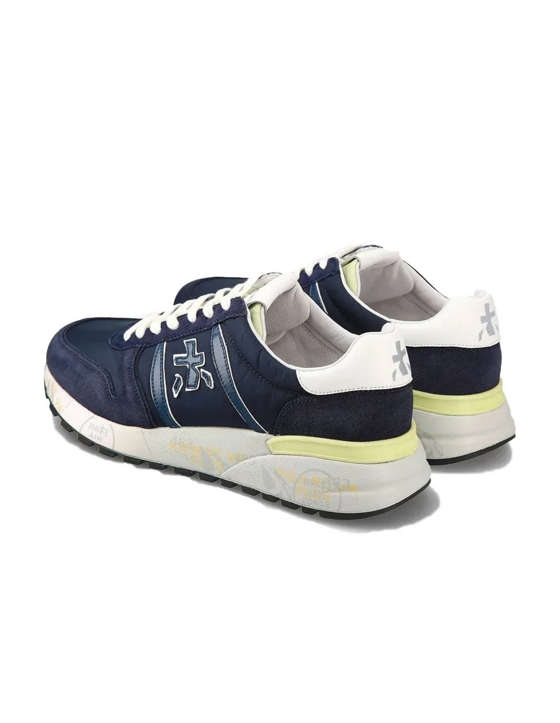 Premiata men's blue sneakers, model Lander 6634, PE24.