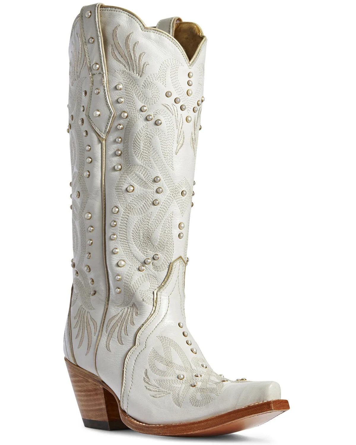 Product Name:  Ariat Women's Pearl Snow White Western Boots - Snip Toe