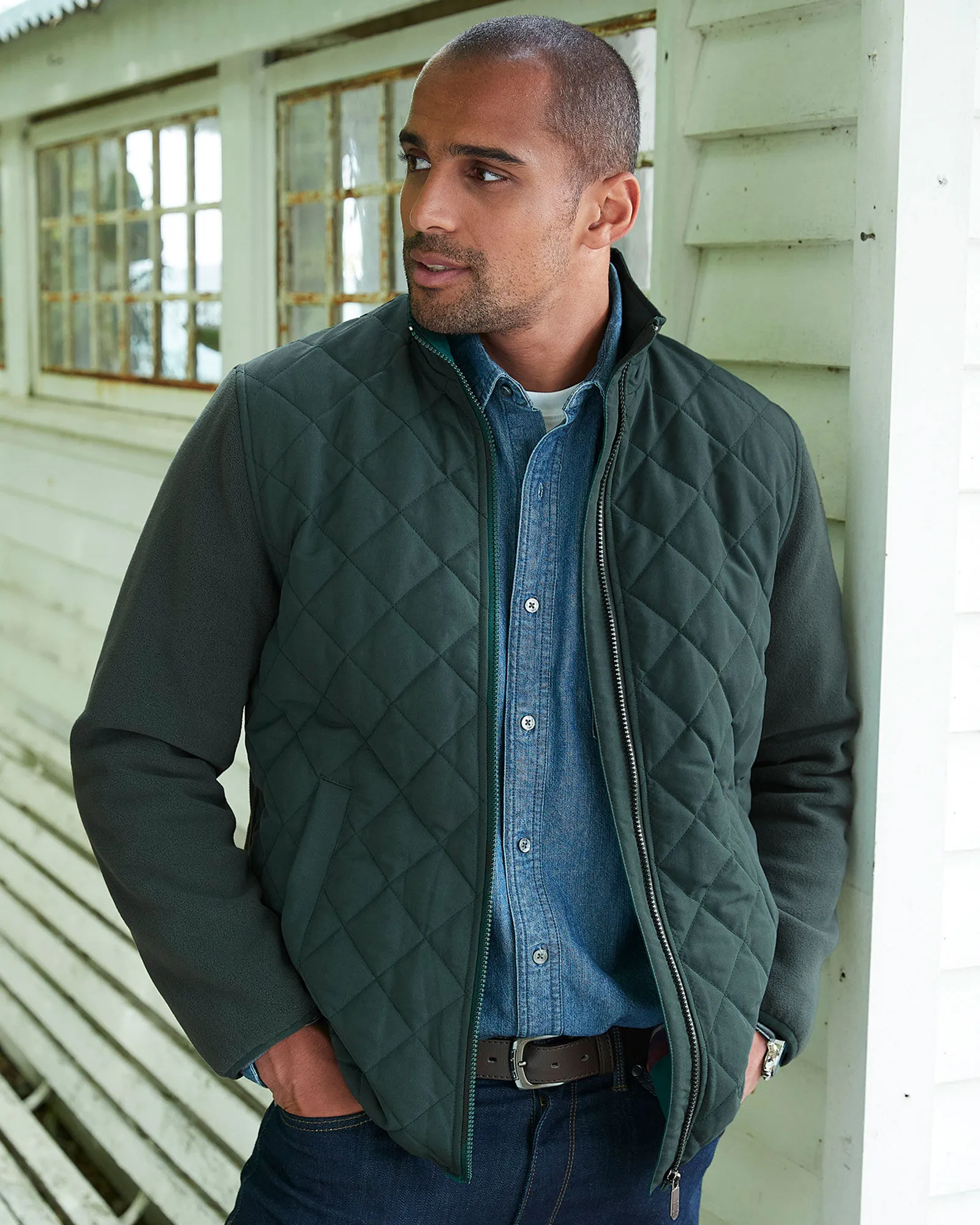 Quilted Fleece Jacket