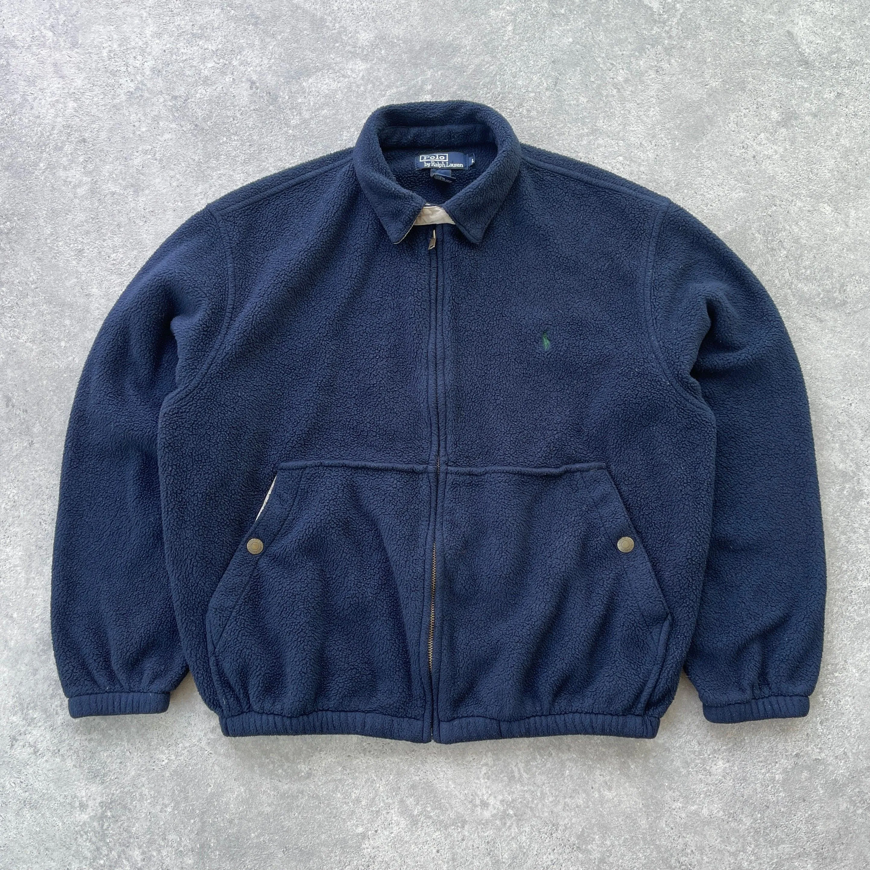 Ralph Lauren 1990s polartec fleece harrington jacket (L)