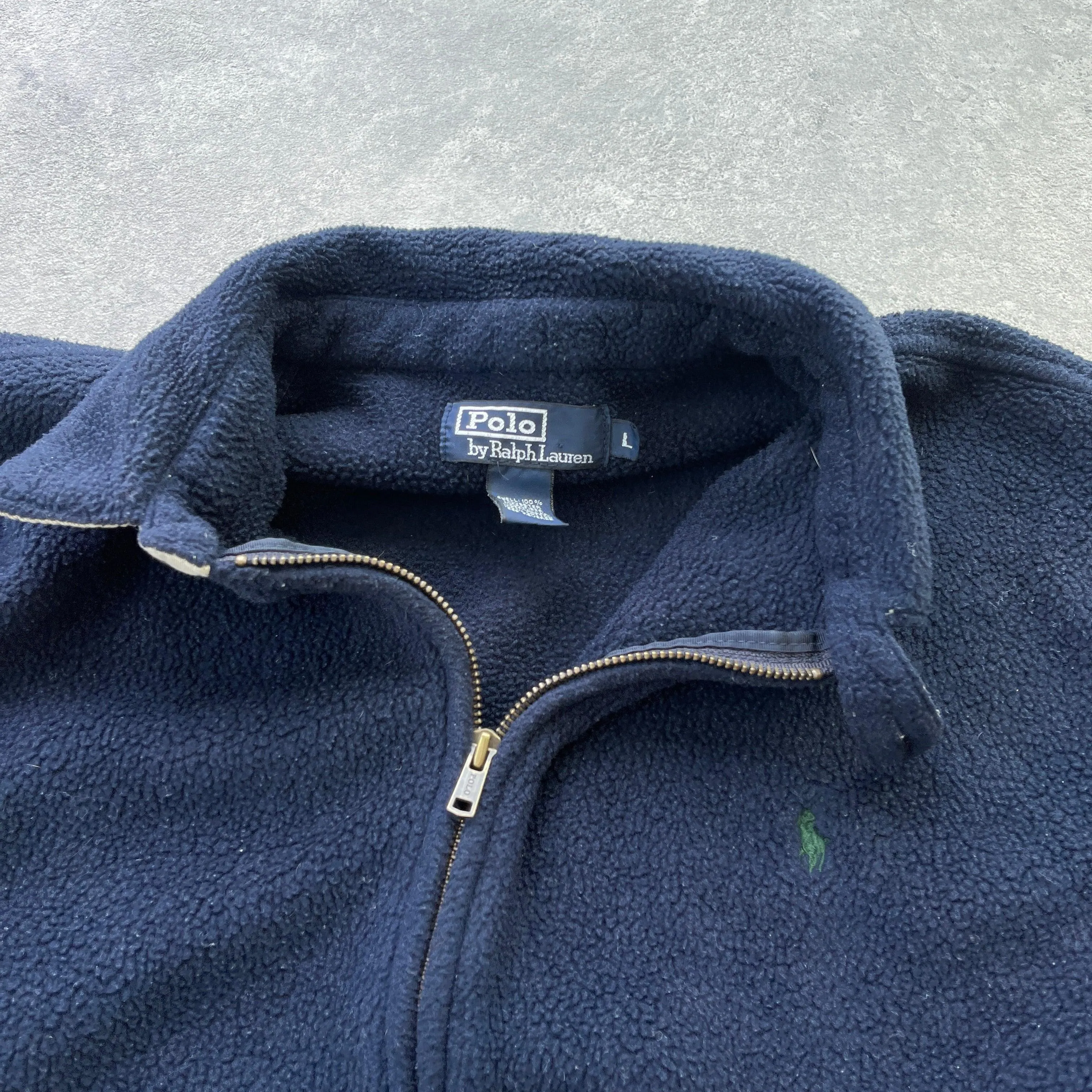 Ralph Lauren 1990s polartec fleece harrington jacket (L)