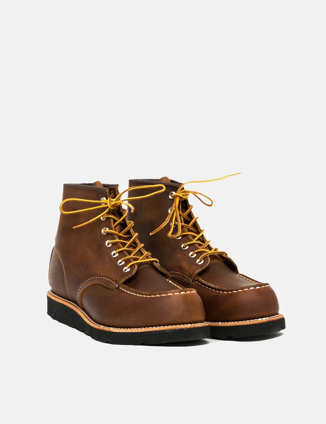 Red Wing 6 Moc Toe Boots (8886) - Copper Rough & Tough/Black Traction Sole