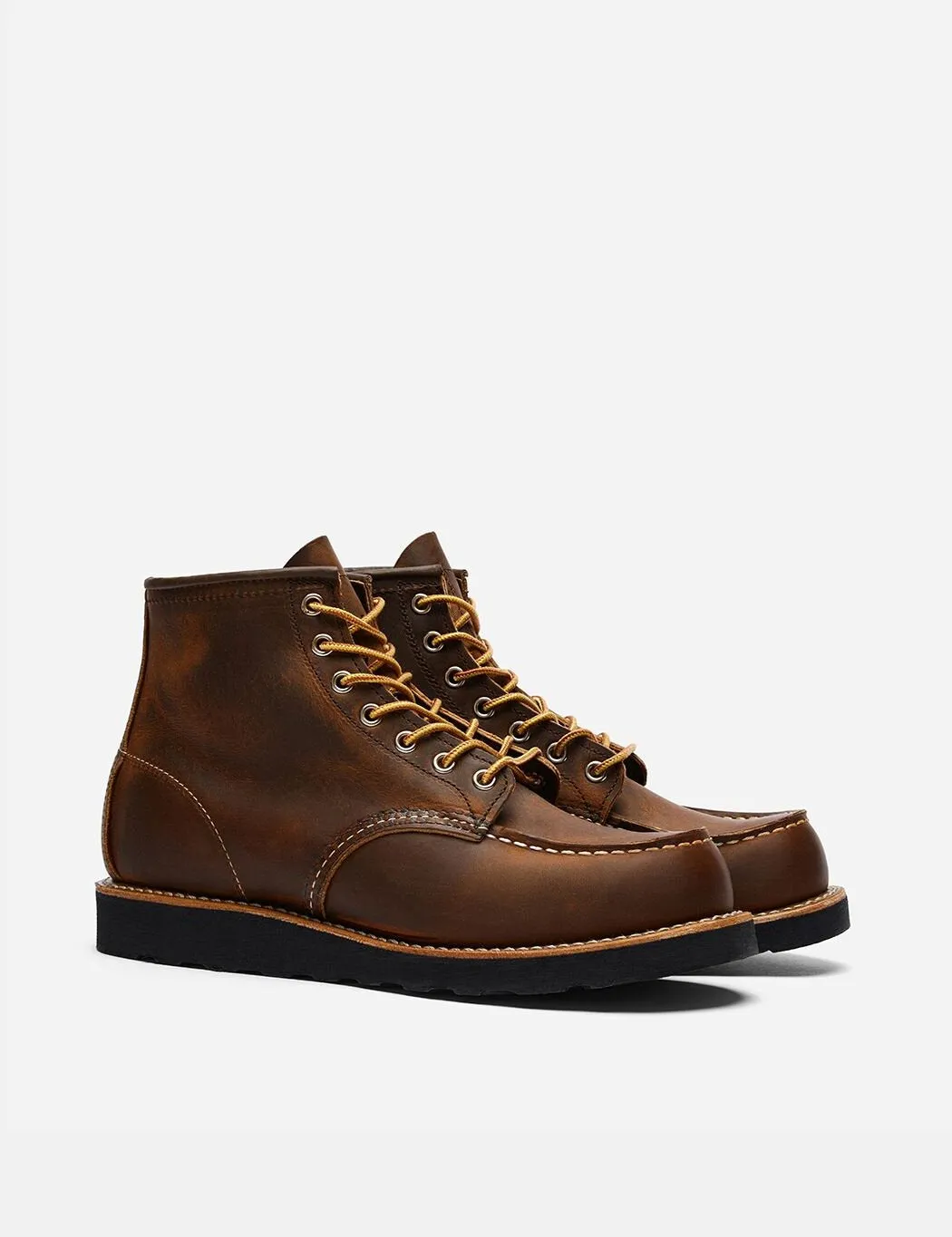 Red Wing 6 Moc Toe Boots (8886) - Copper Rough & Tough/Black Traction Sole