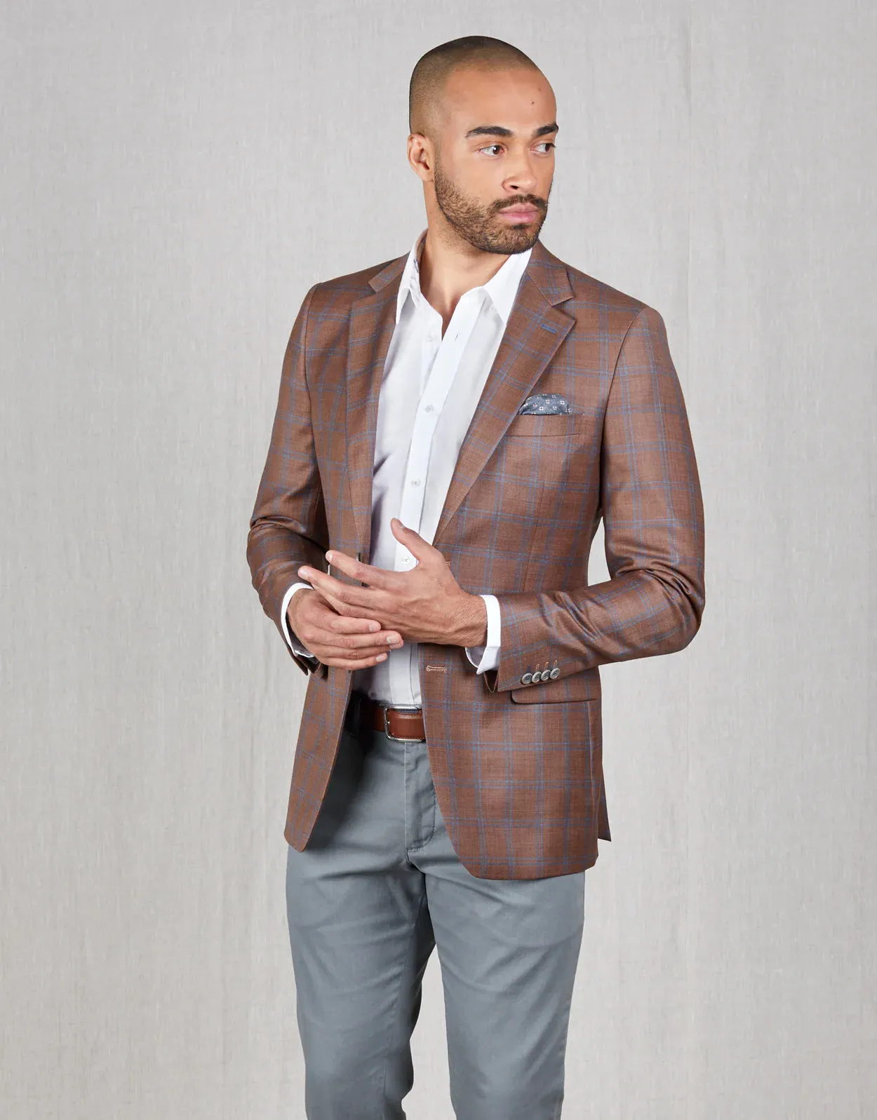 Rembrandt Blazer Brick/Blue Check