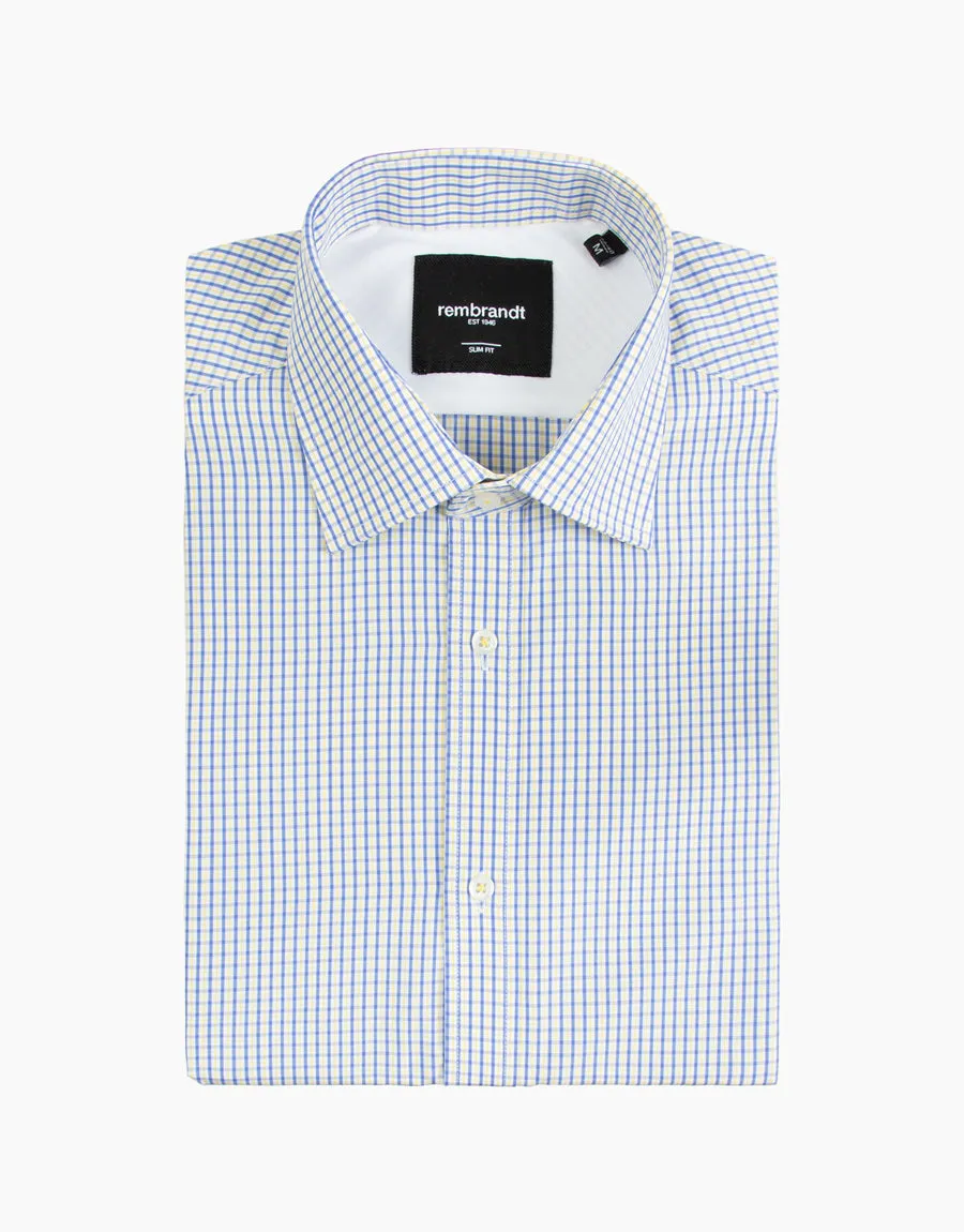 Rembrandt Yellow & Blue Check London Shirt