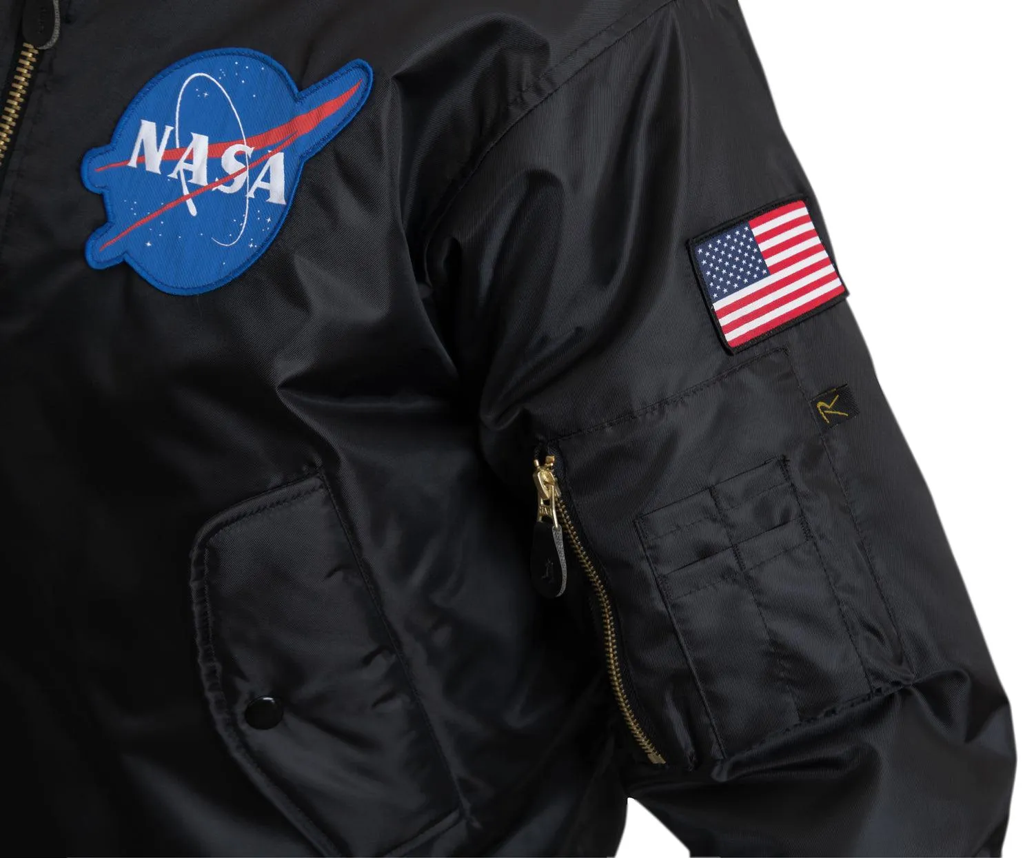 Rothco NASA MA-1 Flight Jacket - Black