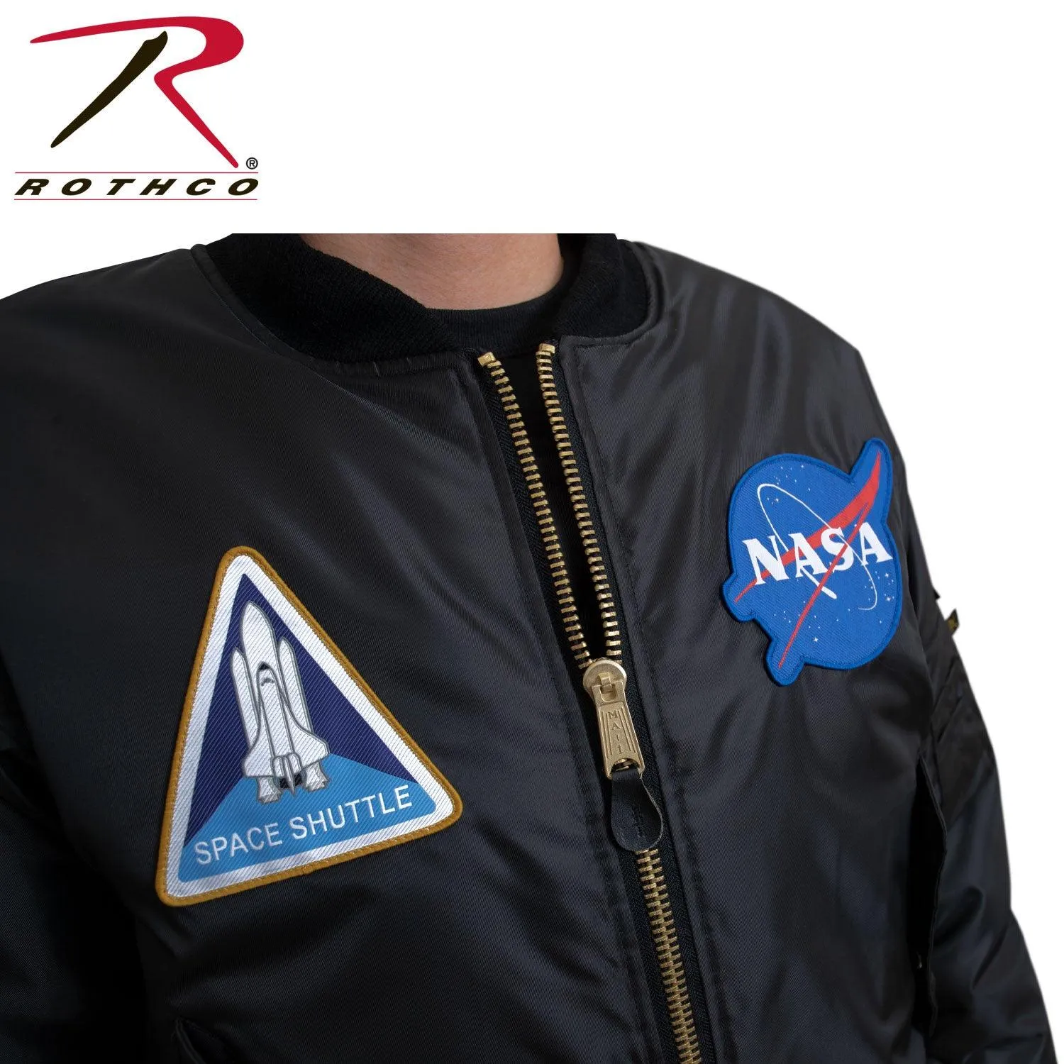 Rothco NASA MA-1 Flight Jacket - Black