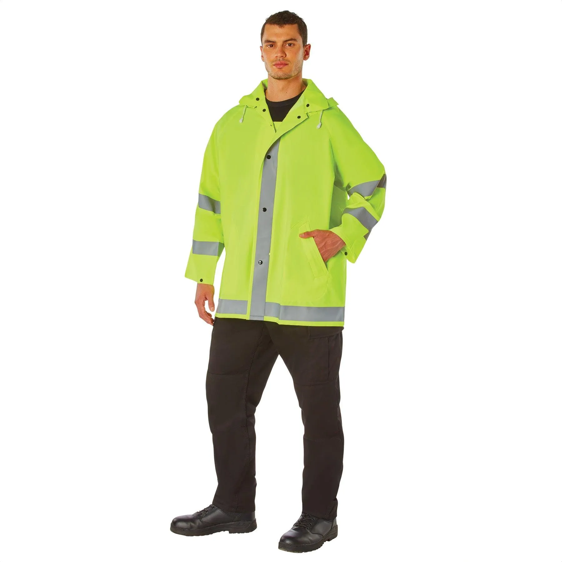 Rothco Safety Reflective Rain Jacket