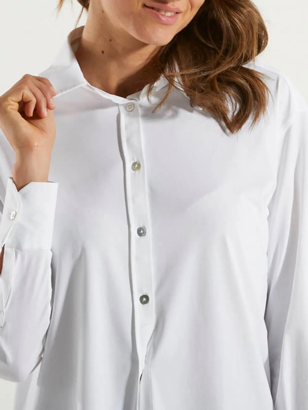 RRD Oxford Boyfriend Women's Shirt, White