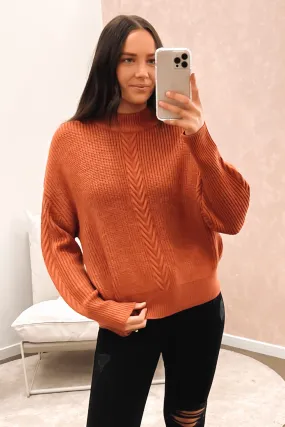 Rumi Knit Sweater Rust