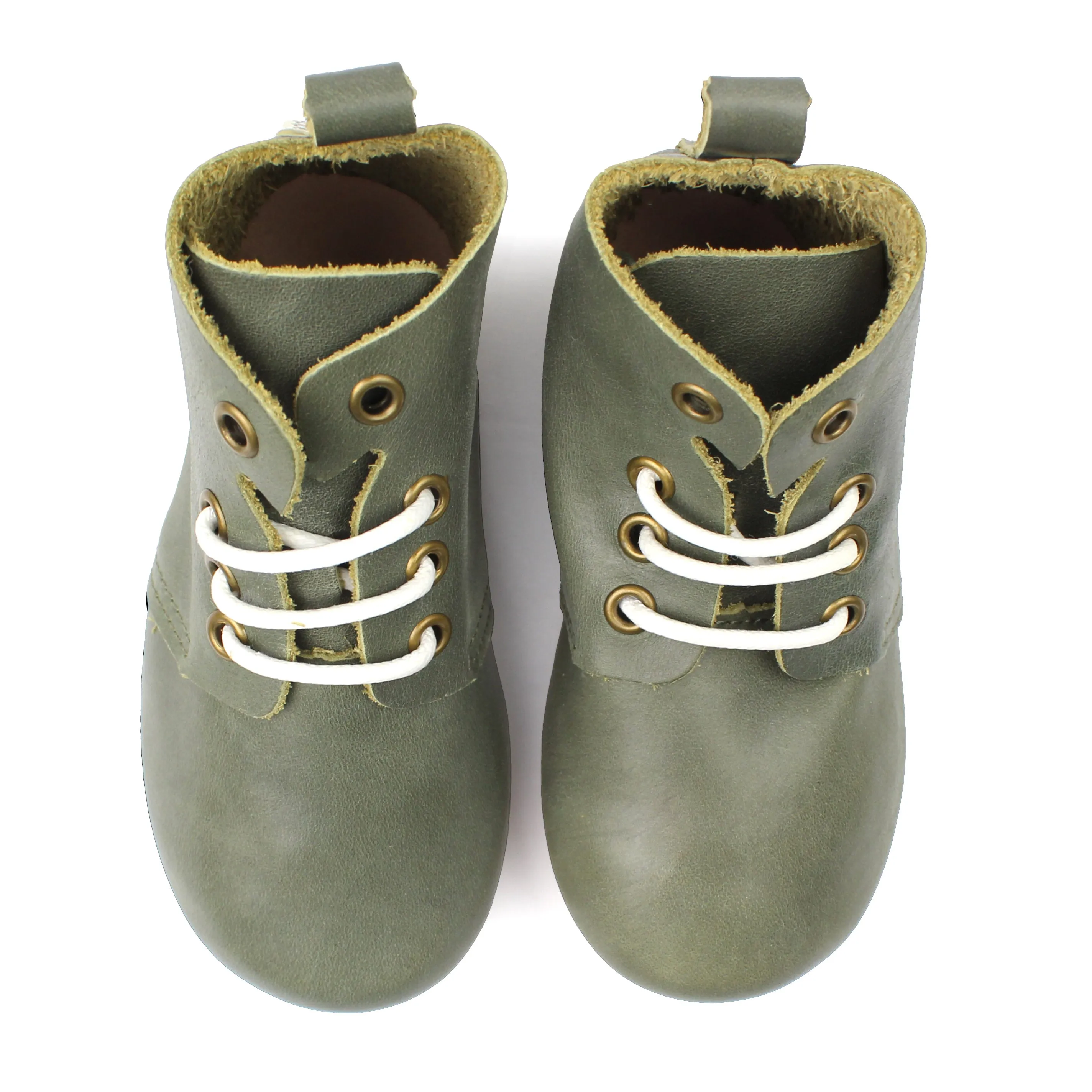 Sage High Top Oxfords - Hard Sole