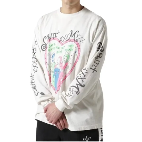 Saint Mxxxxxx | Cotton Long Sleeve T-shirt with Logo