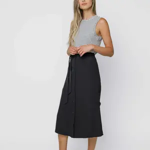 Sally Midi Dress Button Front