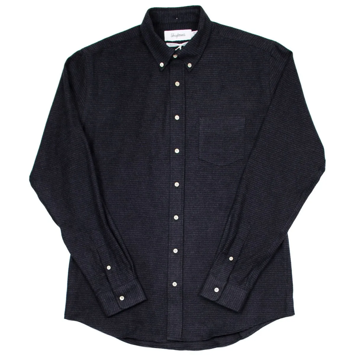 Schnayderman's Flannel Xsmall Check Leisure Shirt - Black/Dark Grey