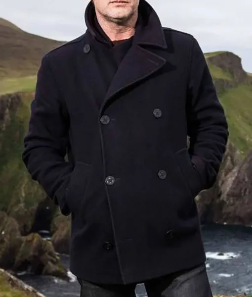 Shetland DI Jimmy Perez (Douglas Henshall) Peacoat | Shop Now!